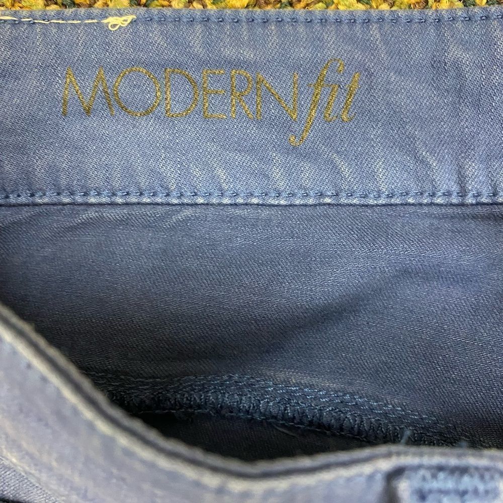 New ann Taylor‎ cornflower blue modern slim leg jeans - Picture 4 of 8